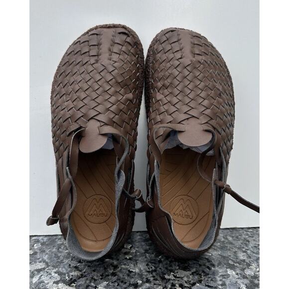 Malibu - Latigo Woven Faux Leather Sandals - Men - Dark brown Men’s Size 10 main image 7